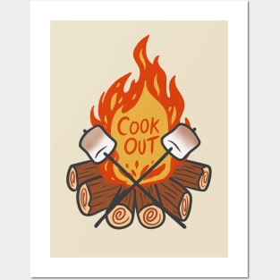 Cookout Campfire Posters and Art